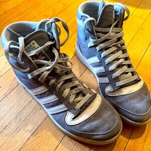 Adidas men’s grey high tops size US 9.5